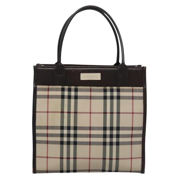 Burberry Nova Check Hand Bag Canvas Beige - Picture 13 of 16